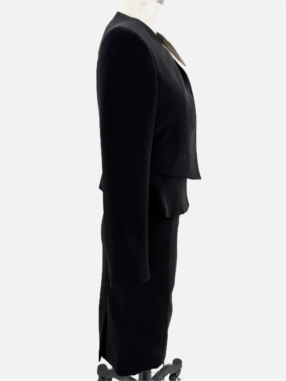 Giorgio Armani Wool Black 2-Pc Corporate Luxury Suit Set 36-38/XXS-XS - Picture 5 of 16